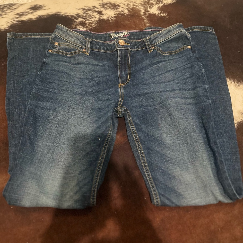 Wrangler Blue Straight Leg Jeans Classic Style